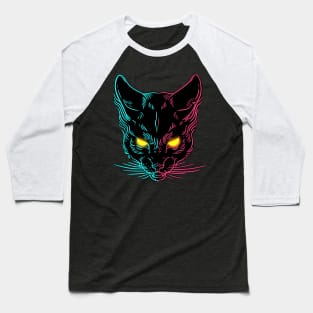 Cyber Cat 2.0 Baseball T-Shirt